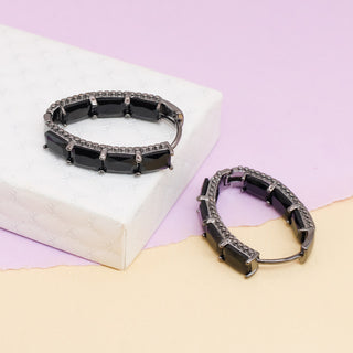 Arracadas Black Shine