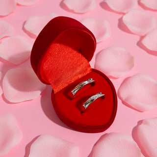 Cajita de Regalo Para Anillo Doble Velvet Love