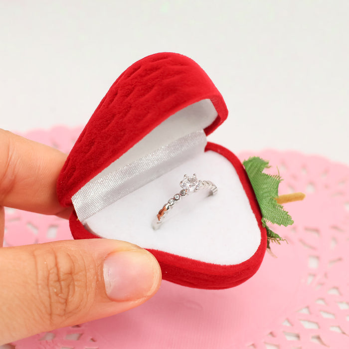 Cajita de Regalo para Anillo Fresa