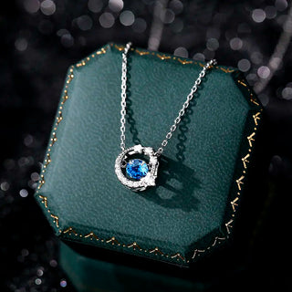 Collar Luna Celeste Plata S925