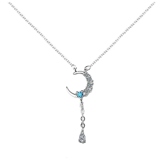 Collar Luna Creciente Blue
