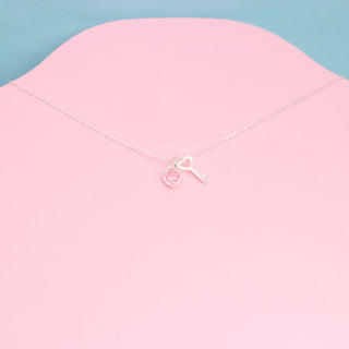 Collar Llave y Corazón Plata925