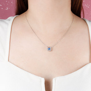 Collar Luna Celeste Plata S925