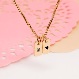 Collar Plaquitas Mini Personalizado