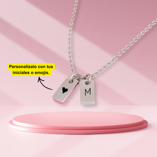 Collar Plaquitas Mini Personalizado