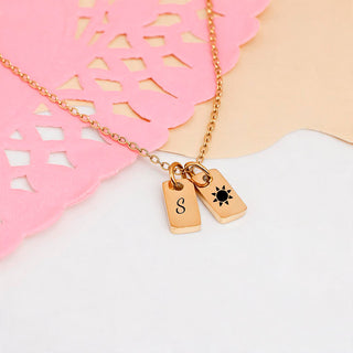 Collar Plaquitas Mini Personalizado