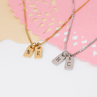 Collar Plaquitas Mini Personalizado