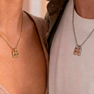 Collar Plaquitas Mini Personalizado