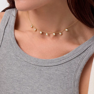 Collar 5 Zirconias Glam