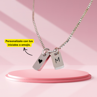 Collar Plaquitas Mini Personalizado