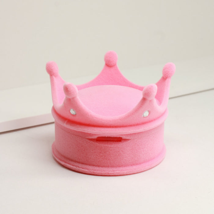 Cajita de Regalo para Anillo, Collar o Aretes Chicos Corona Pink
