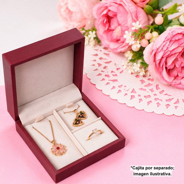 Cajita de Regalo Scarlet Anillo, Collar o Pulsera y Aretes