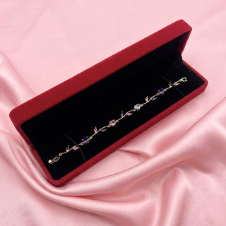Cajita de Regalo Larga Ruby para Collar y Pulsera