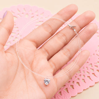 Collar Corazón Clear Plata S925