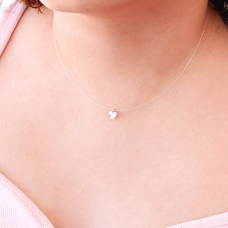Collar Corazón Clear Plata S925