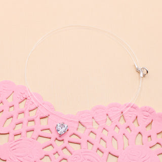 Collar Corazón Clear Plata S925