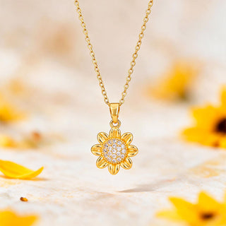 Collar Girasol con Zirconias