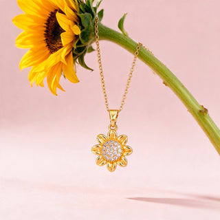 Collar Girasol con Zirconias