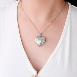 Relicario Heart Gold Personalizado Foto a Color