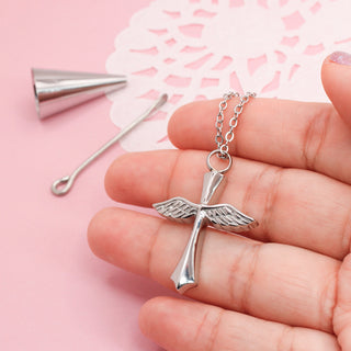 Collar de Urna para Cenizas Cruz Personalizado