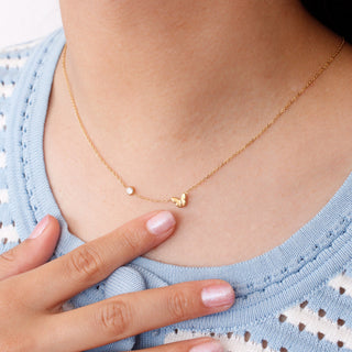 Collar Mariposa y Cristal