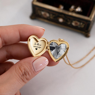 Relicario Love Personalizado Grabado Láser