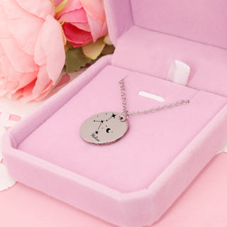Collar Zodiaco con Texto Personalizado