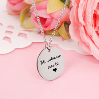 Collar Zodiaco con Texto Personalizado