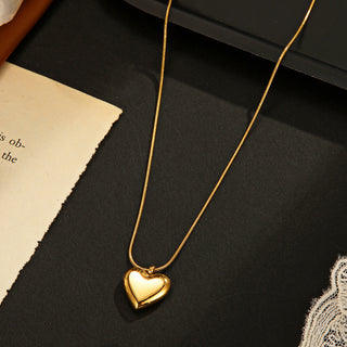 Collar Minimal Heart Dorado Personalizado
