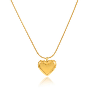 Collar Minimal Heart Dorado Personalizado