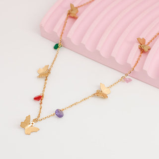 Collar Mariposa Rainbow