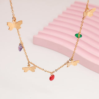 Collar Mariposa Rainbow
