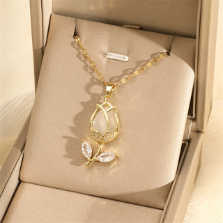 Collar Tulipán Dorado
