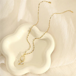 Collar Tulipán Dorado