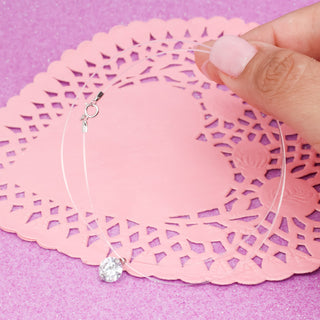 Collar Clear Crystal Plata S925