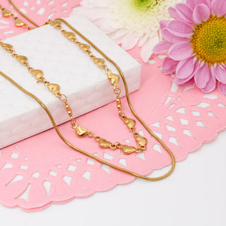 Collar Doble Corazones