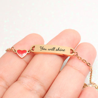 Pulsera Corazón Personalizado