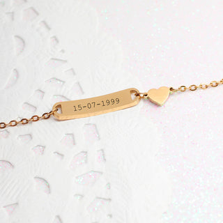 Pulsera Corazón Personalizado