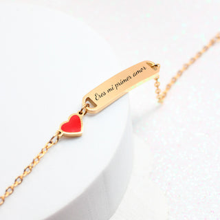 Pulsera Corazón Personalizado