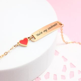 Pulsera Corazón Personalizado