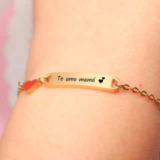 Pulsera Corazón Personalizado