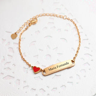 Pulsera Corazón Personalizado