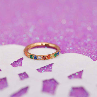 Piercing Aro Rainbow Glow