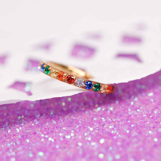 Piercing Aro Rainbow Glow