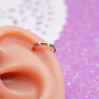 Piercing Aro Rainbow Glow