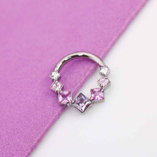 Piercing Daith Pink Titanio