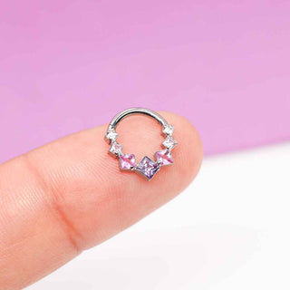 Piercing Daith Pink Titanio