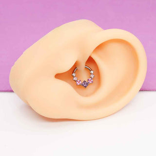 Piercing Daith Pink Titanio