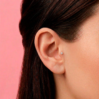 Piercing Mini Zirconia Silver
