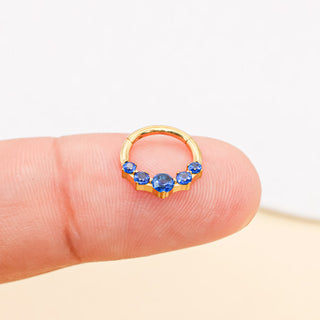 Piercing Daith Zafiro Titanio